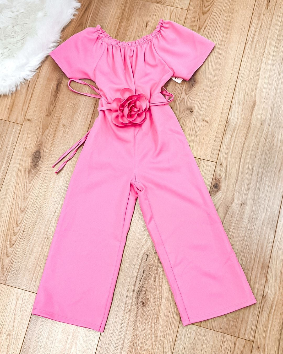 Kids jumpsuit Roos fuchsia