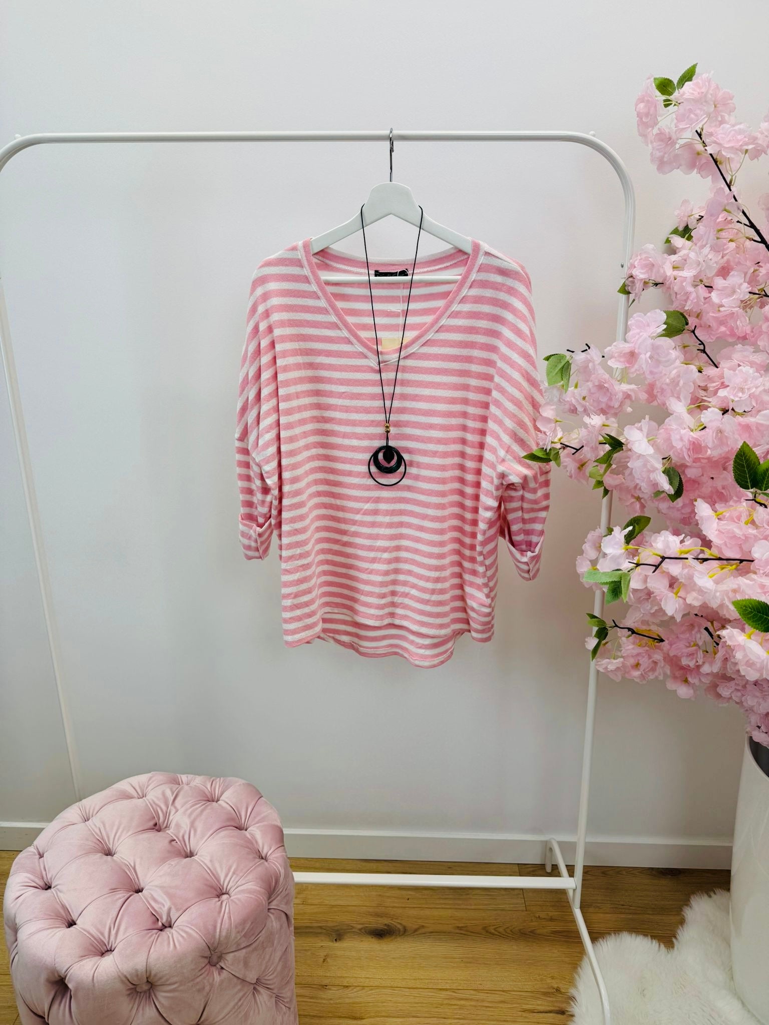 Top Roze/creme 0046