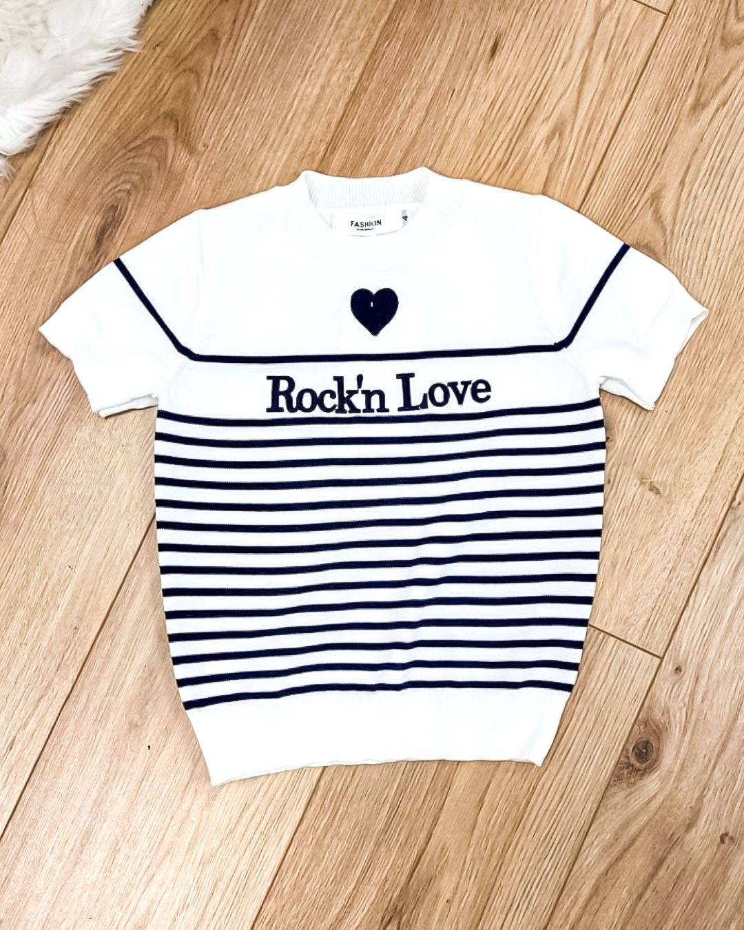 Kids top Rocky wit/navy