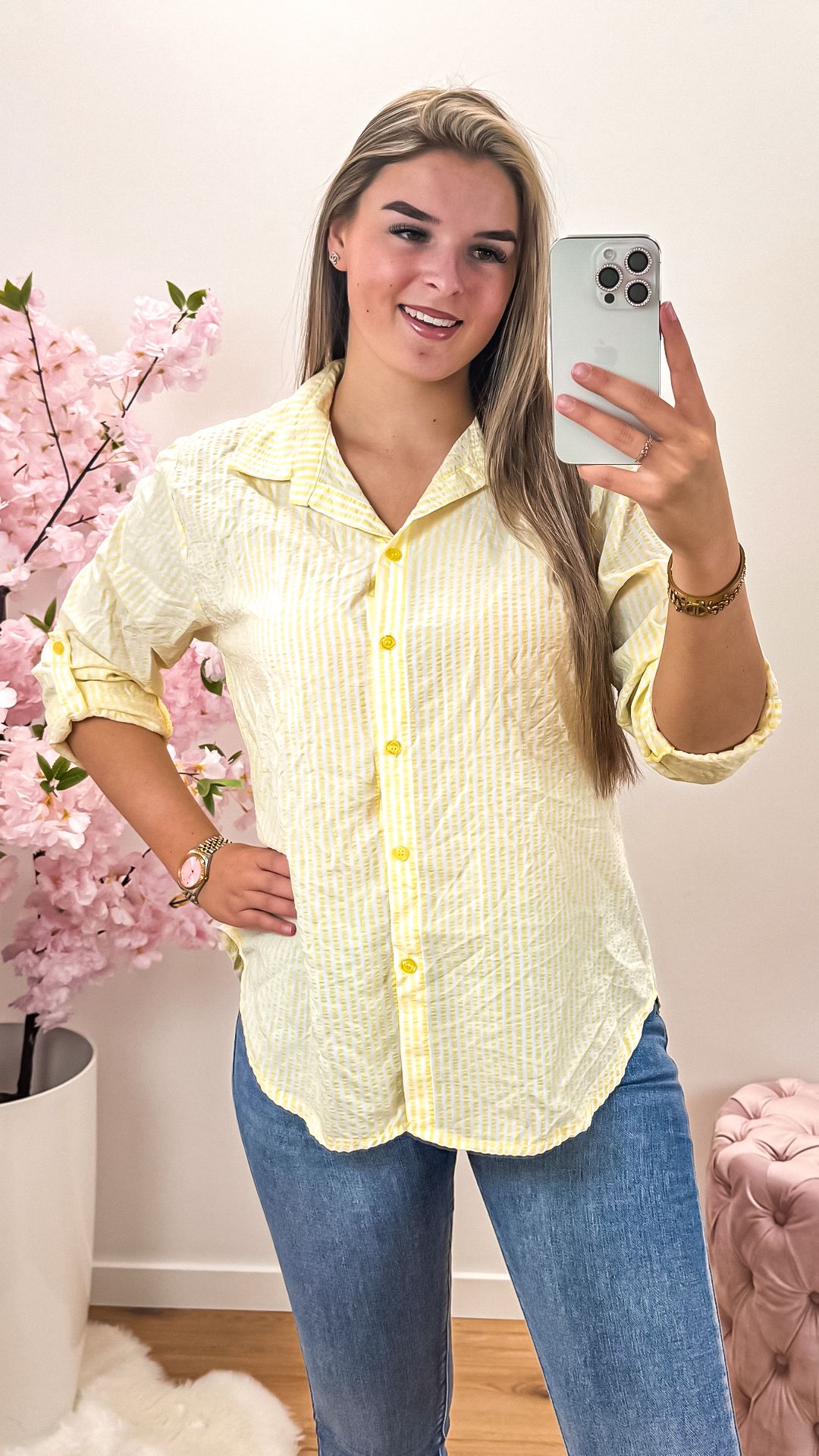 Blouse Nina geel