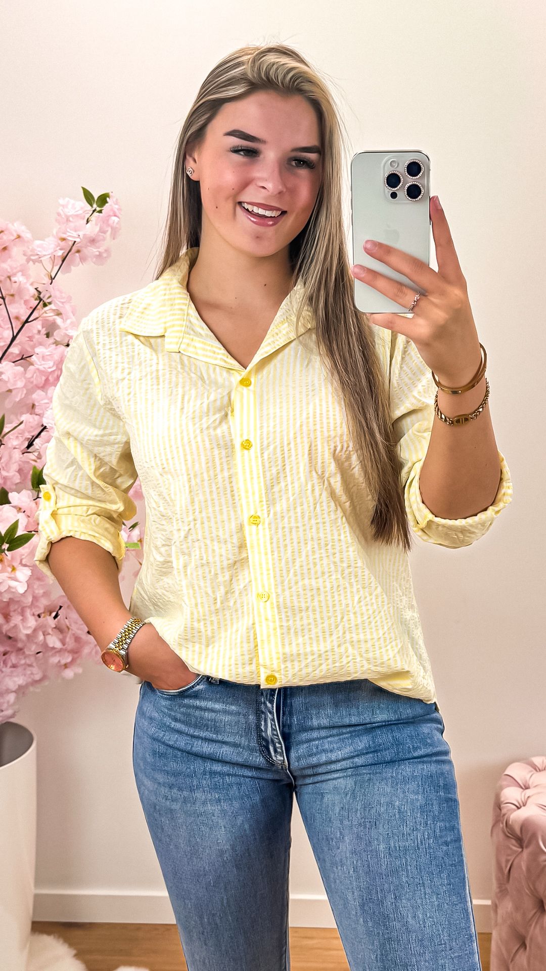 Blouse Nina geel