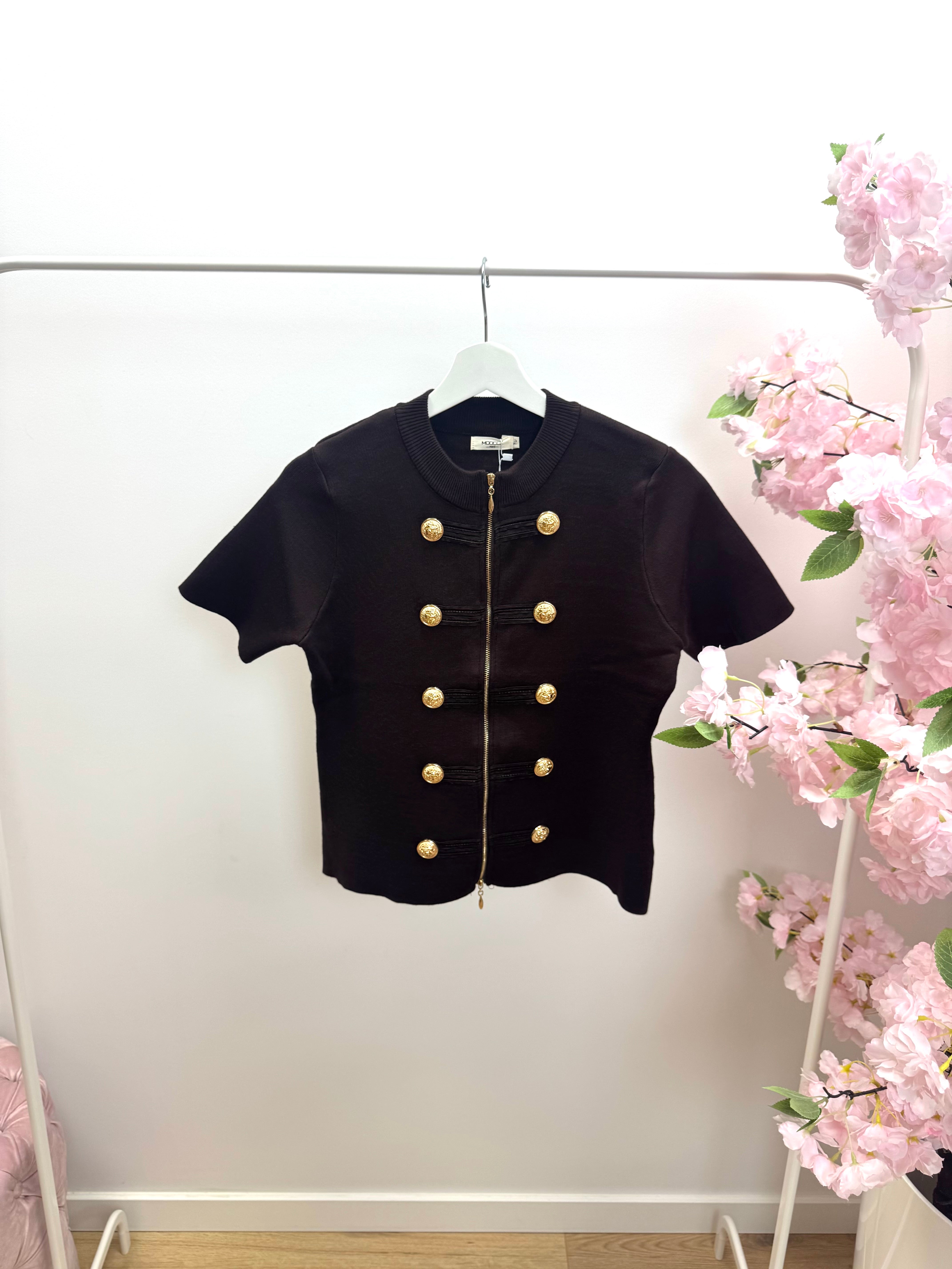 Top/vest bruin 0458