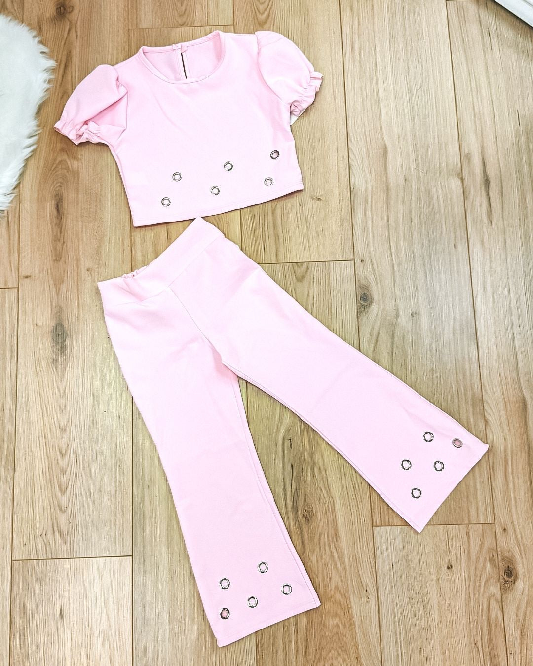 Kids set Silke roze