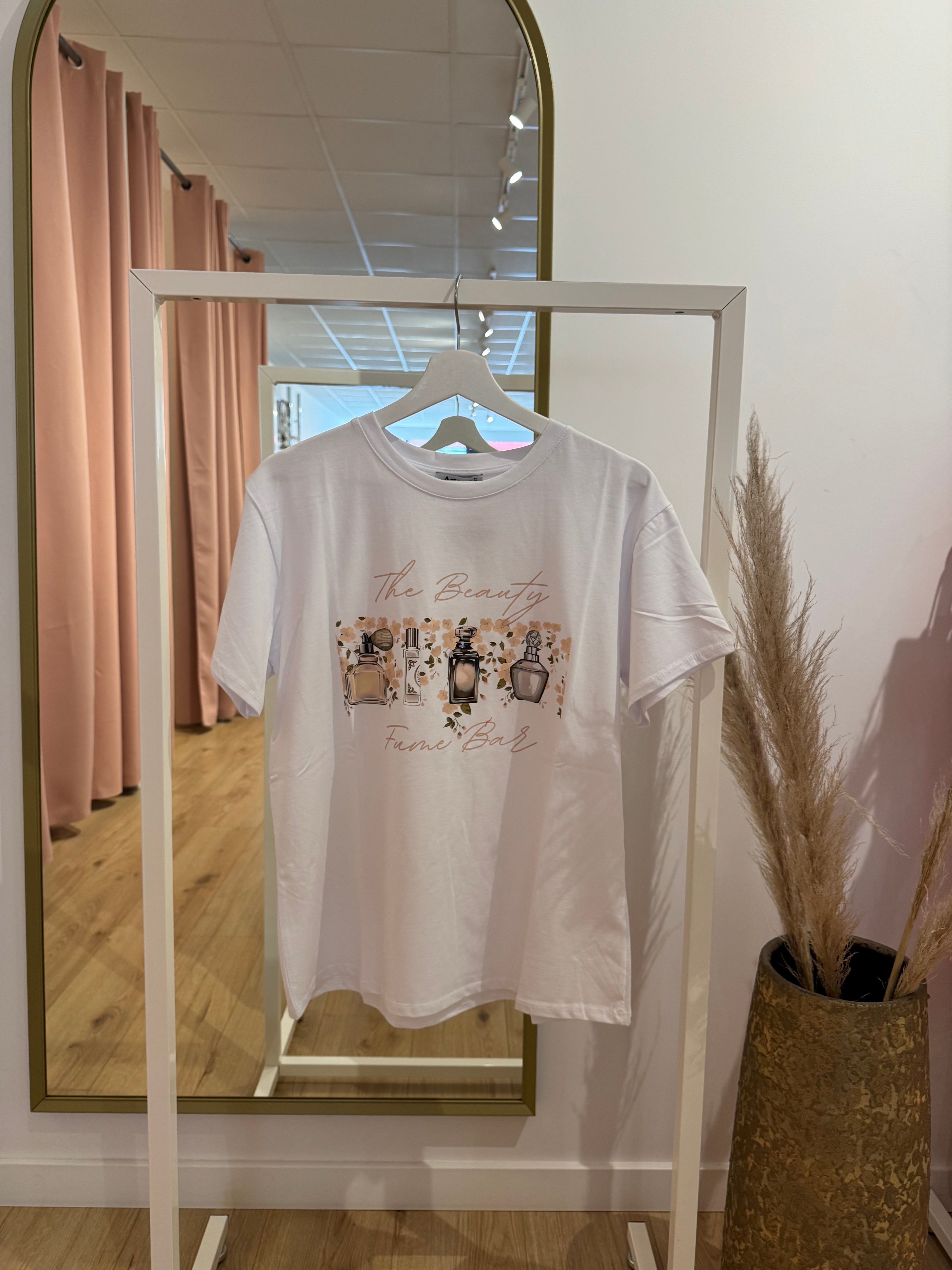 Top wit/beige/groen 0225