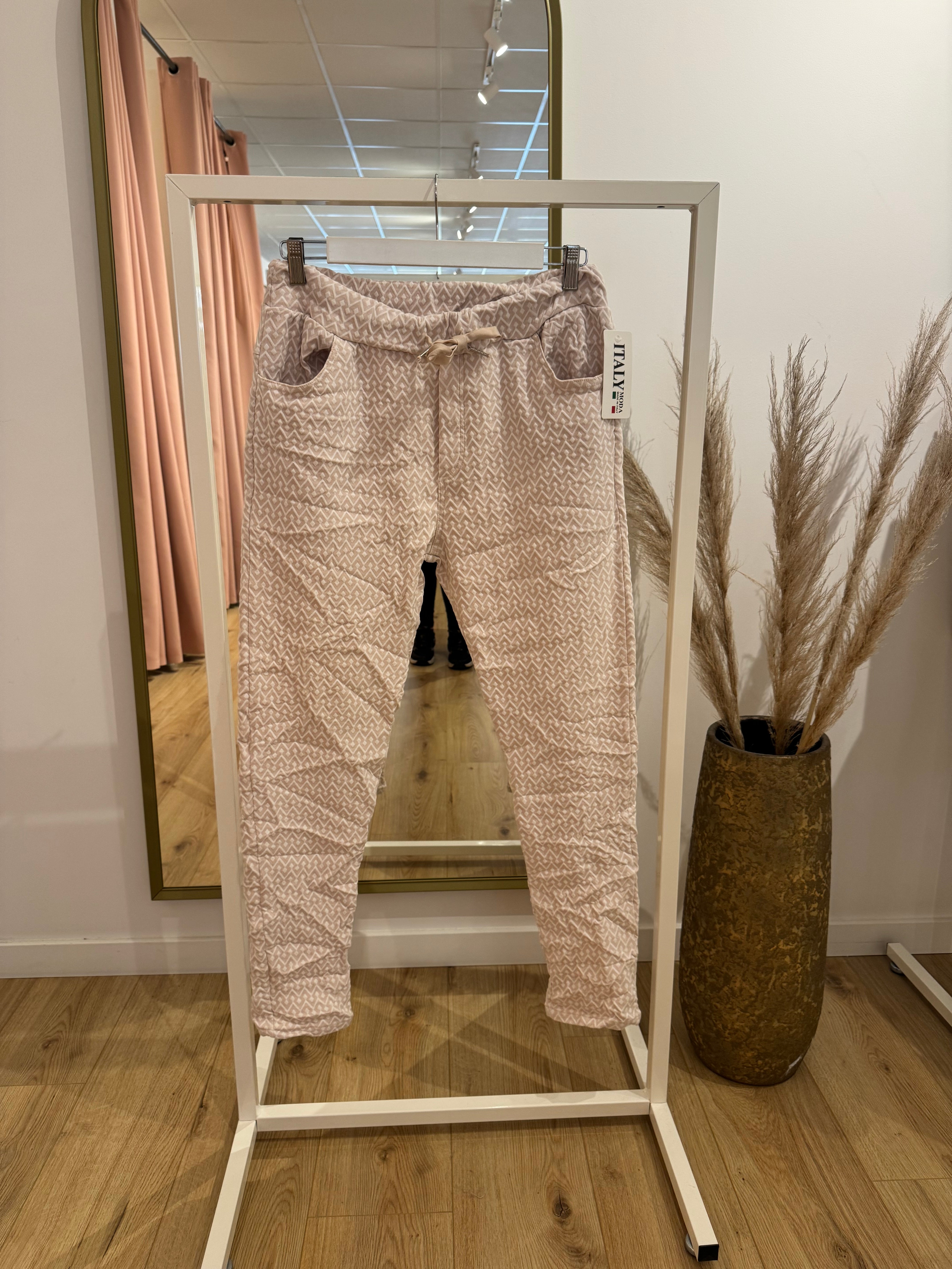Stretch broek roze 0118