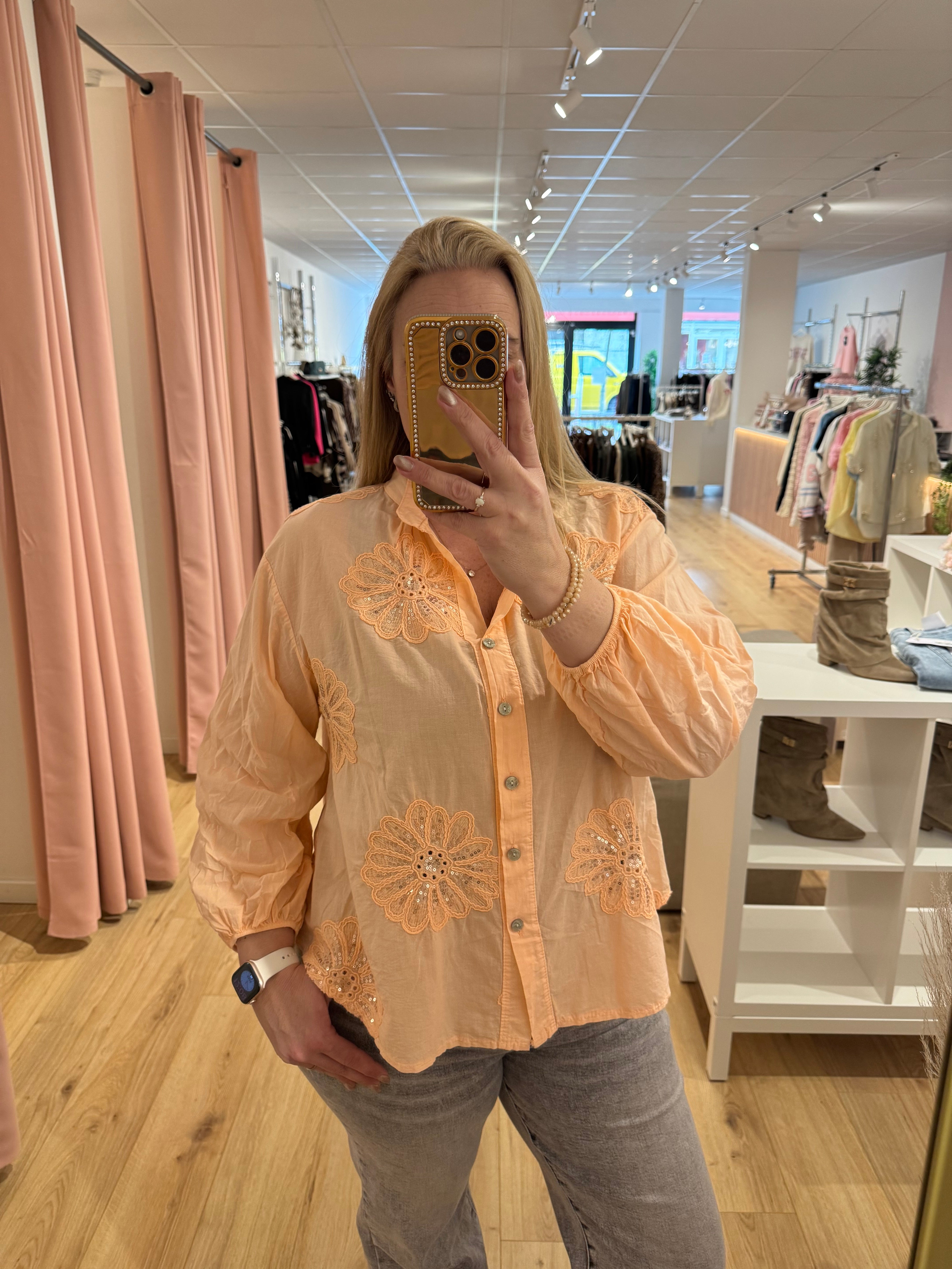 Blouse zalm 0132