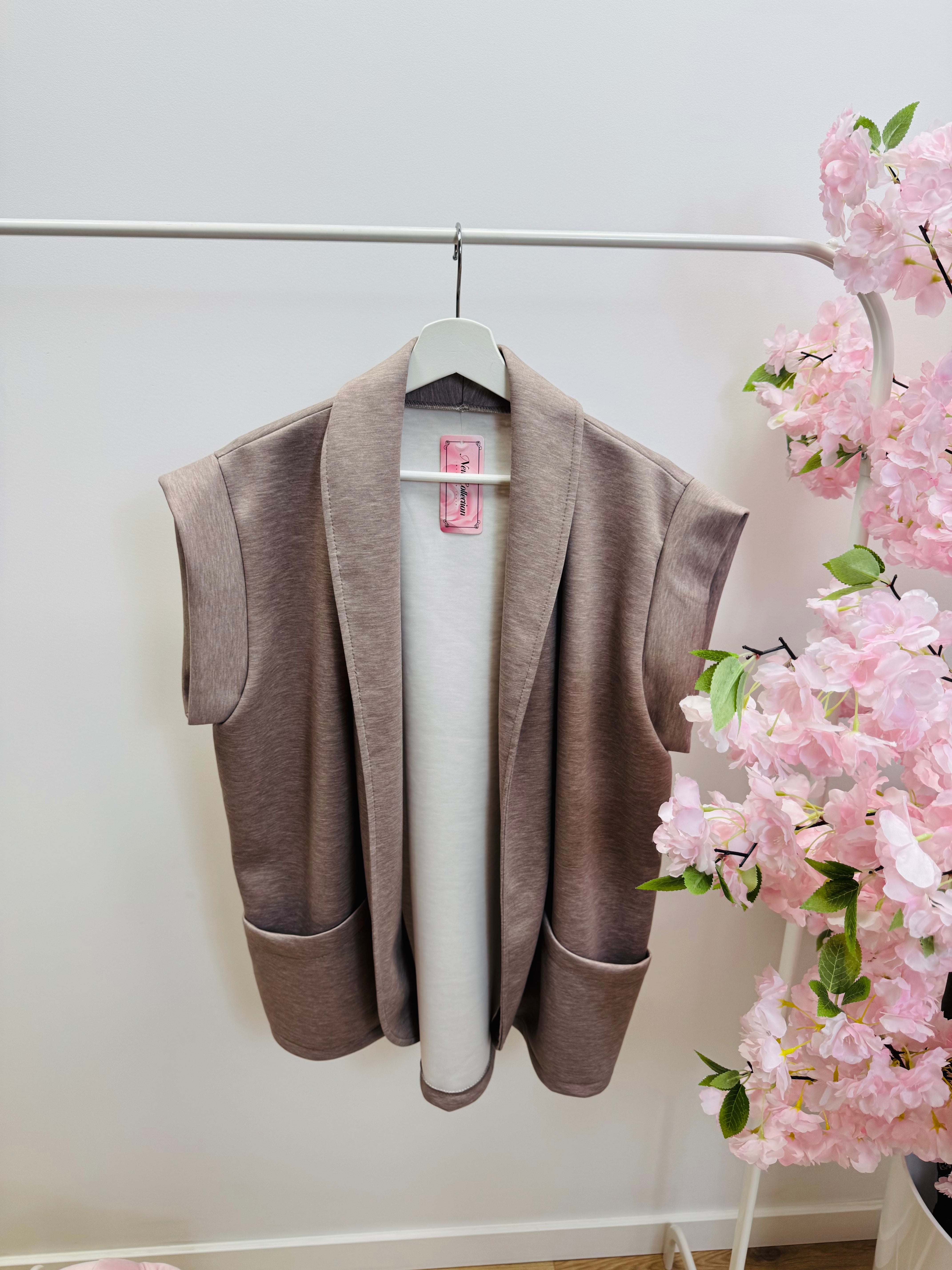 Gilet taupe 0027