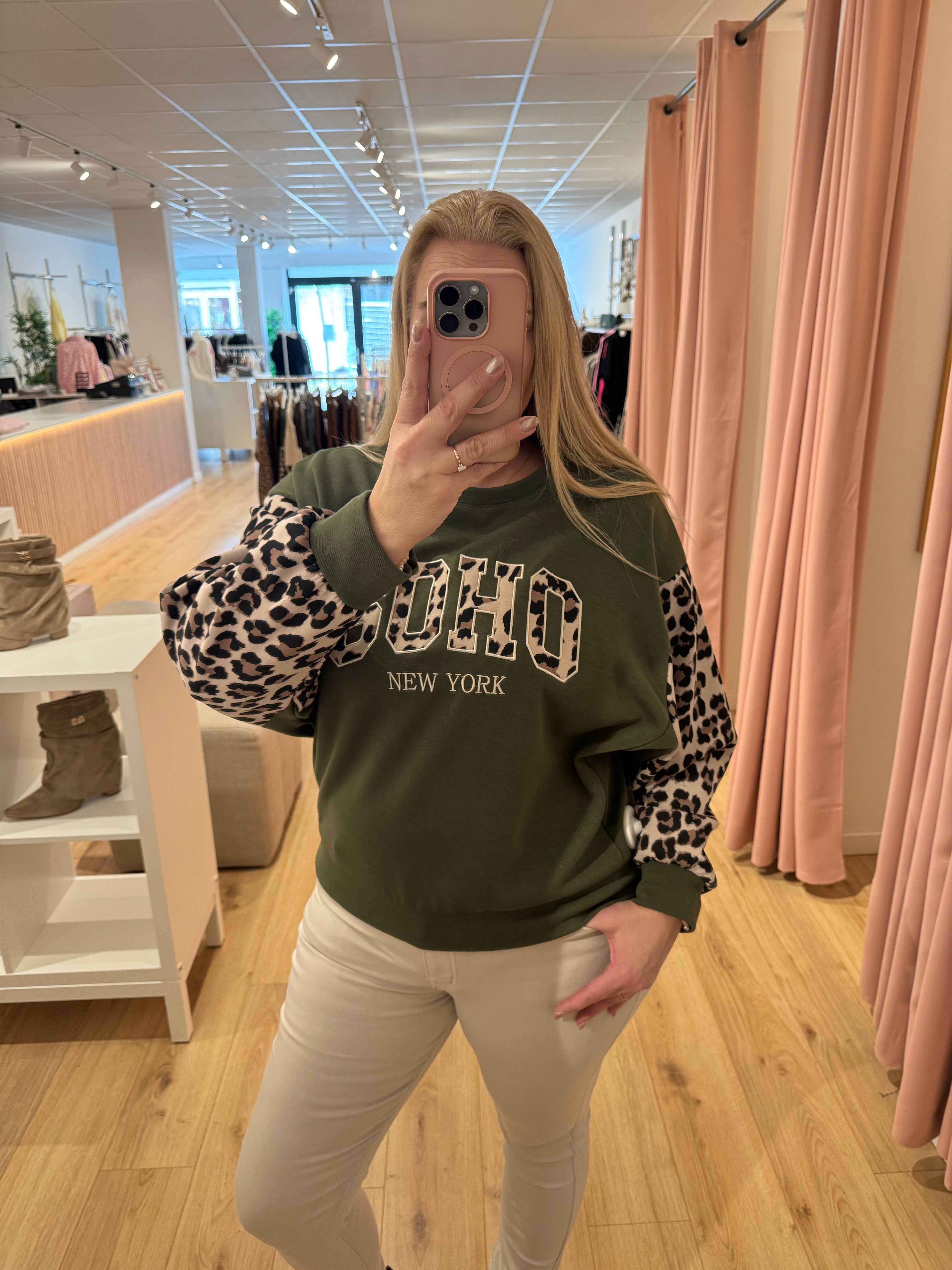 Trui print groen 0018