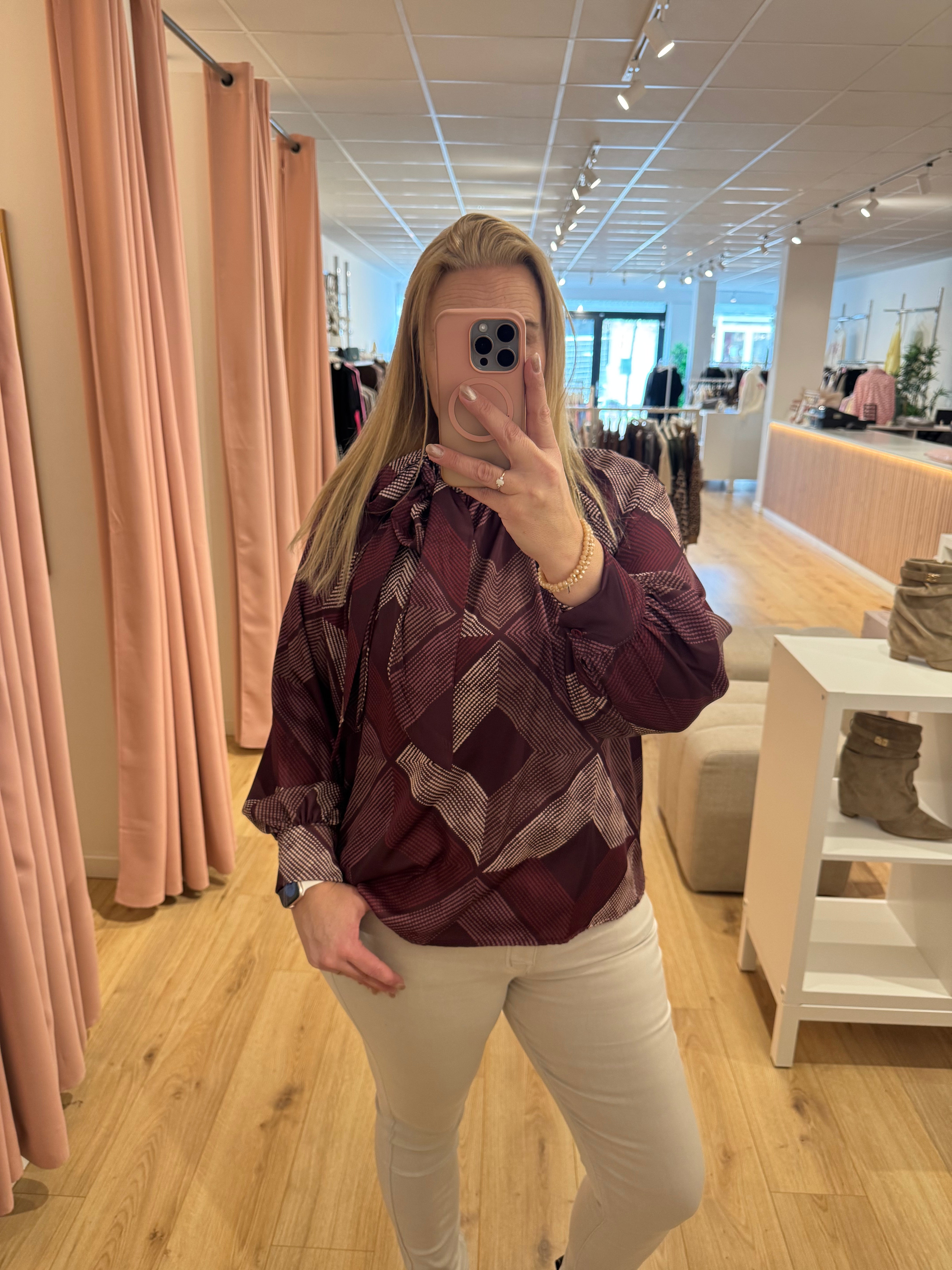 Top print bordeaux 0010