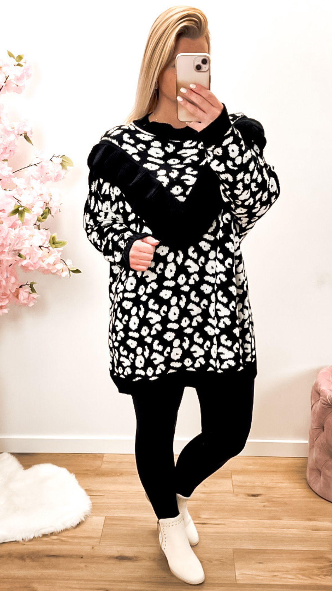 Trui Anne zwart (40 tot 46)