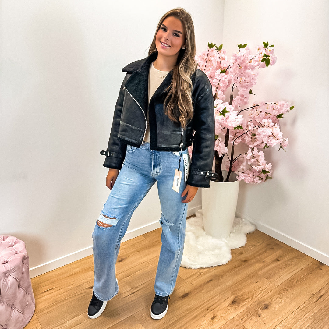 Miss D jas Roos zwart