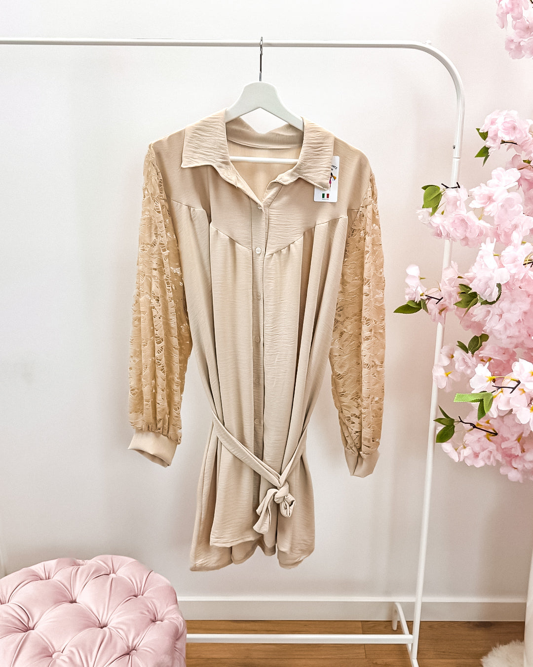 Blouse/Jurk Tessa beige (44-50)