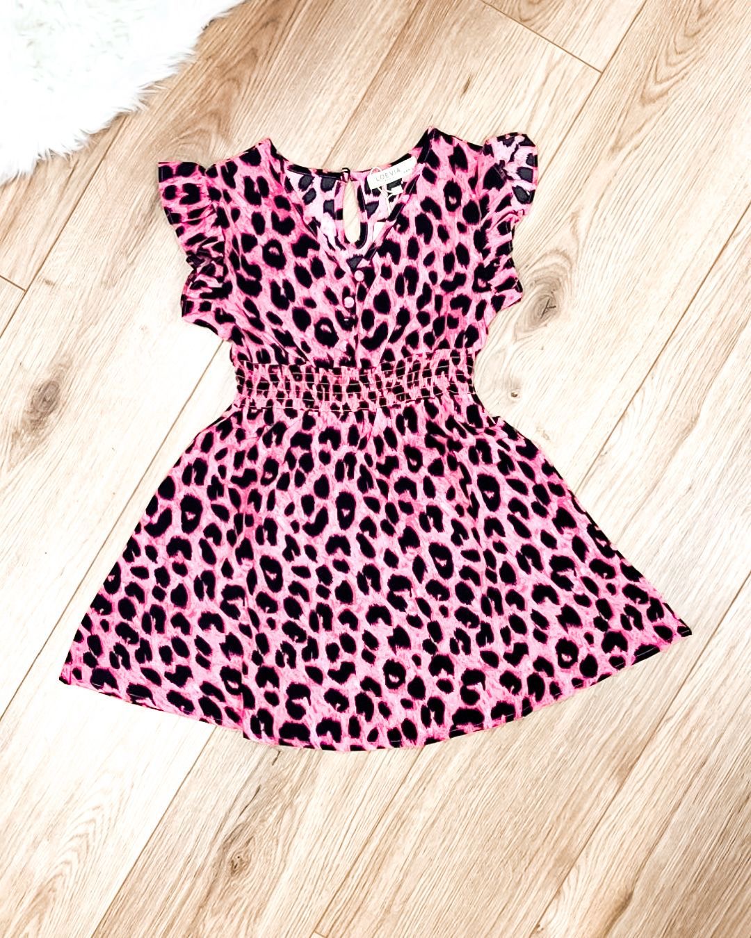 Kids jurk Lily roze