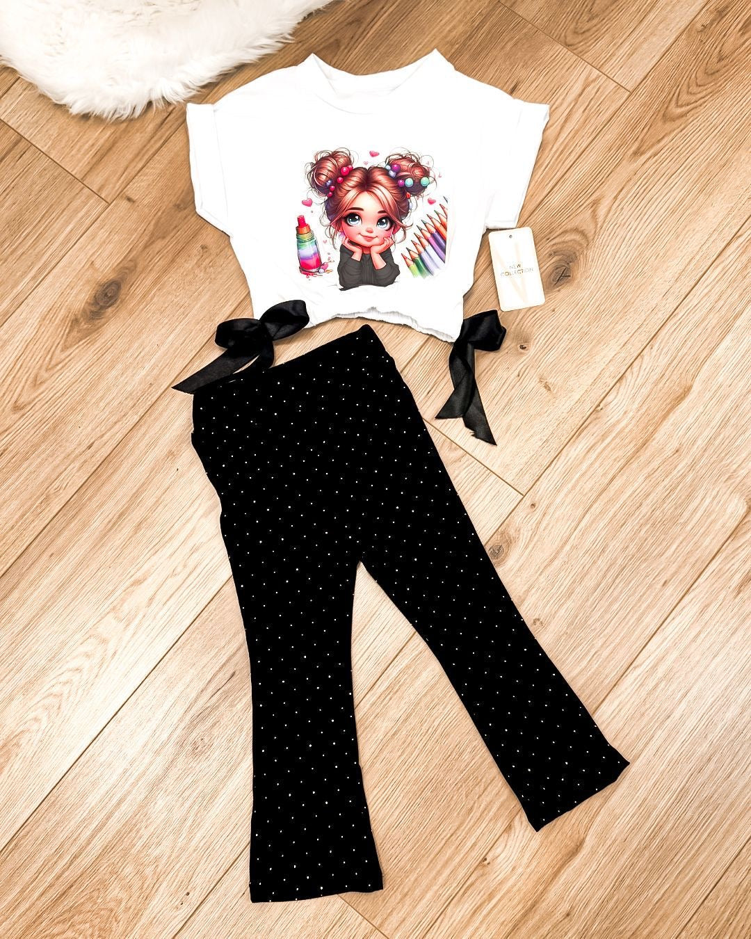 Kids set Popy zwart