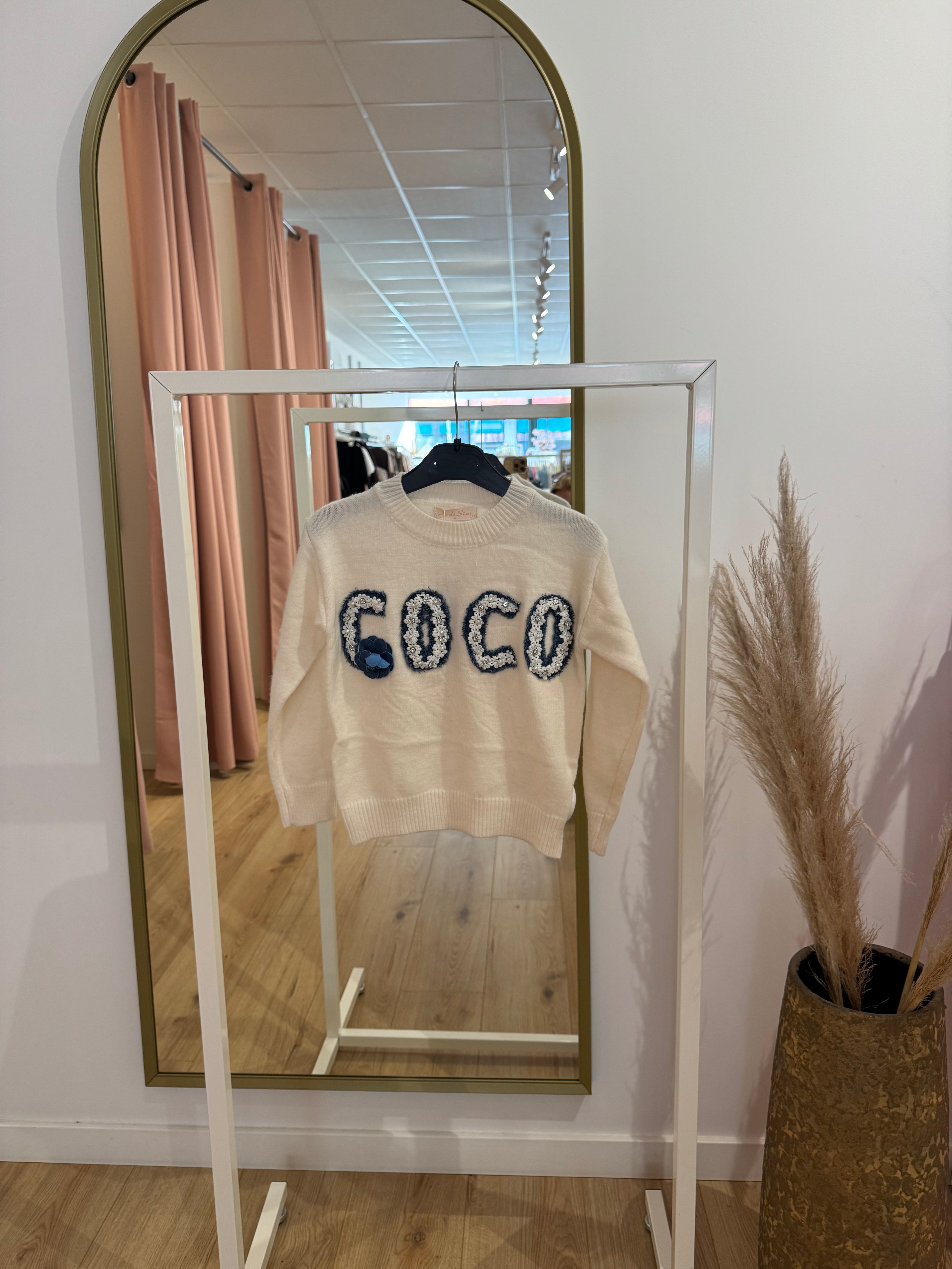 Kids trui creme 0248