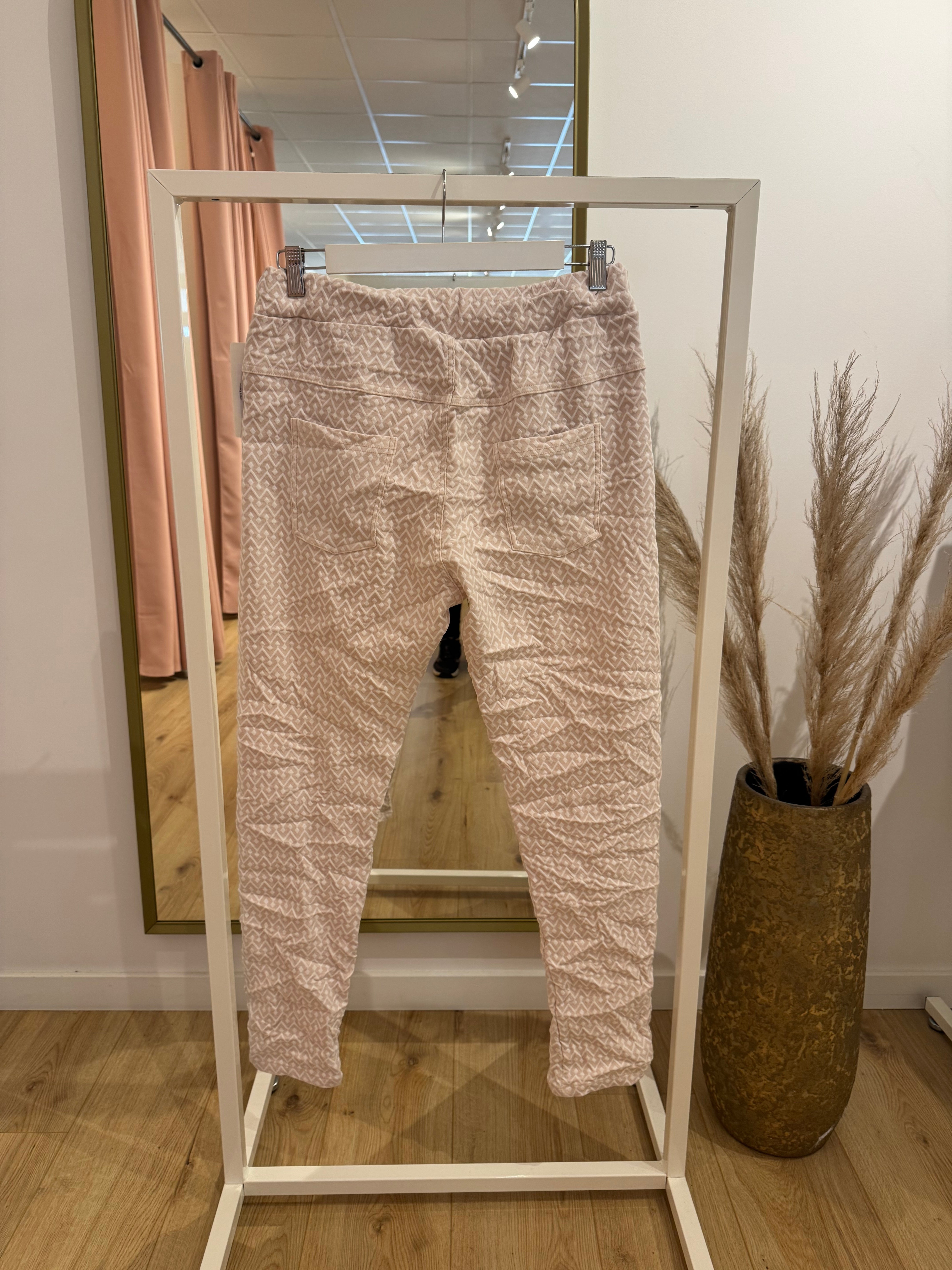 Stretch broek roze 0118