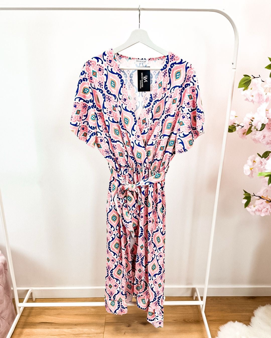 Jurk Monic roze (38-46)