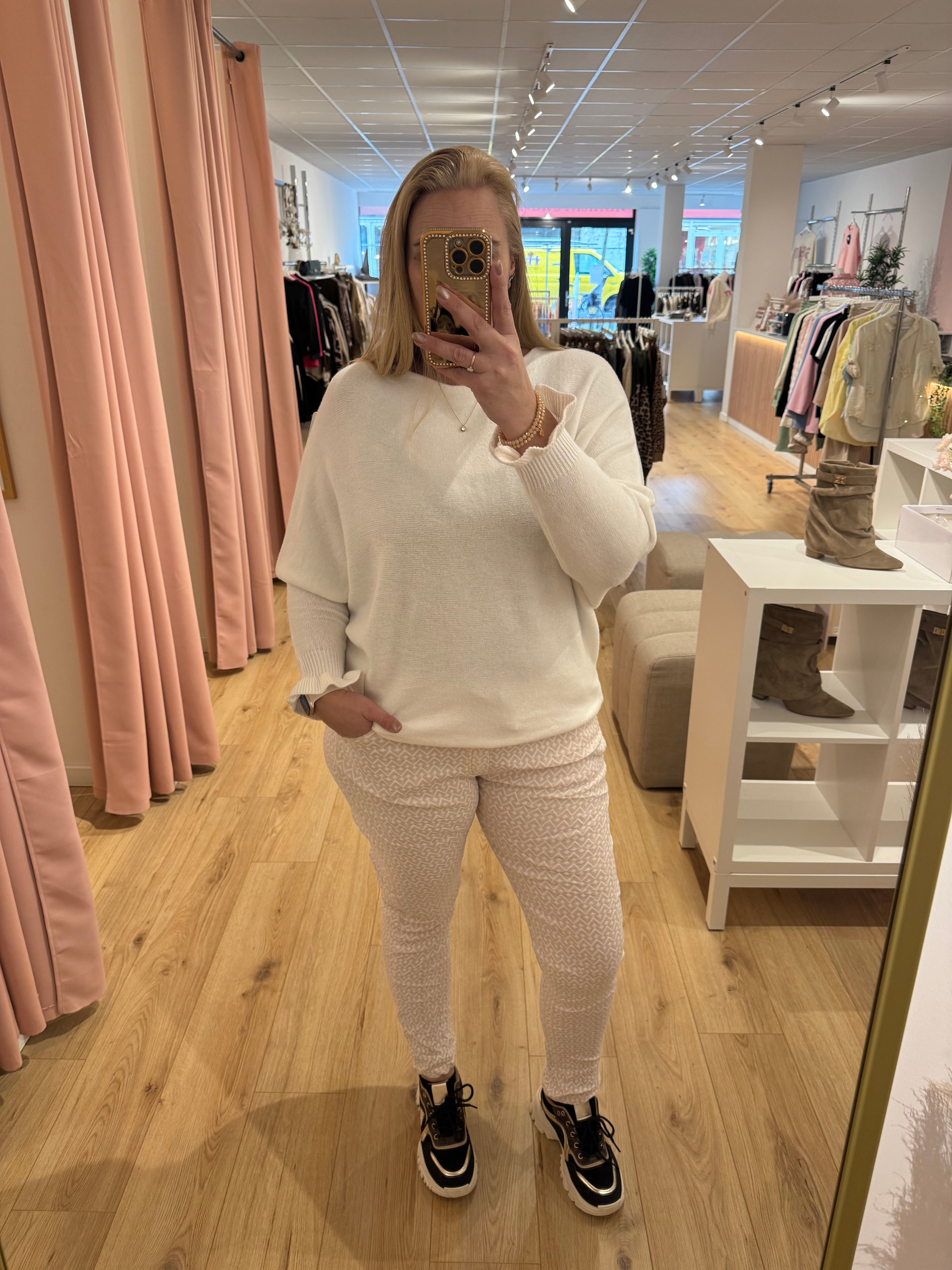 Stretch broek roze 0118