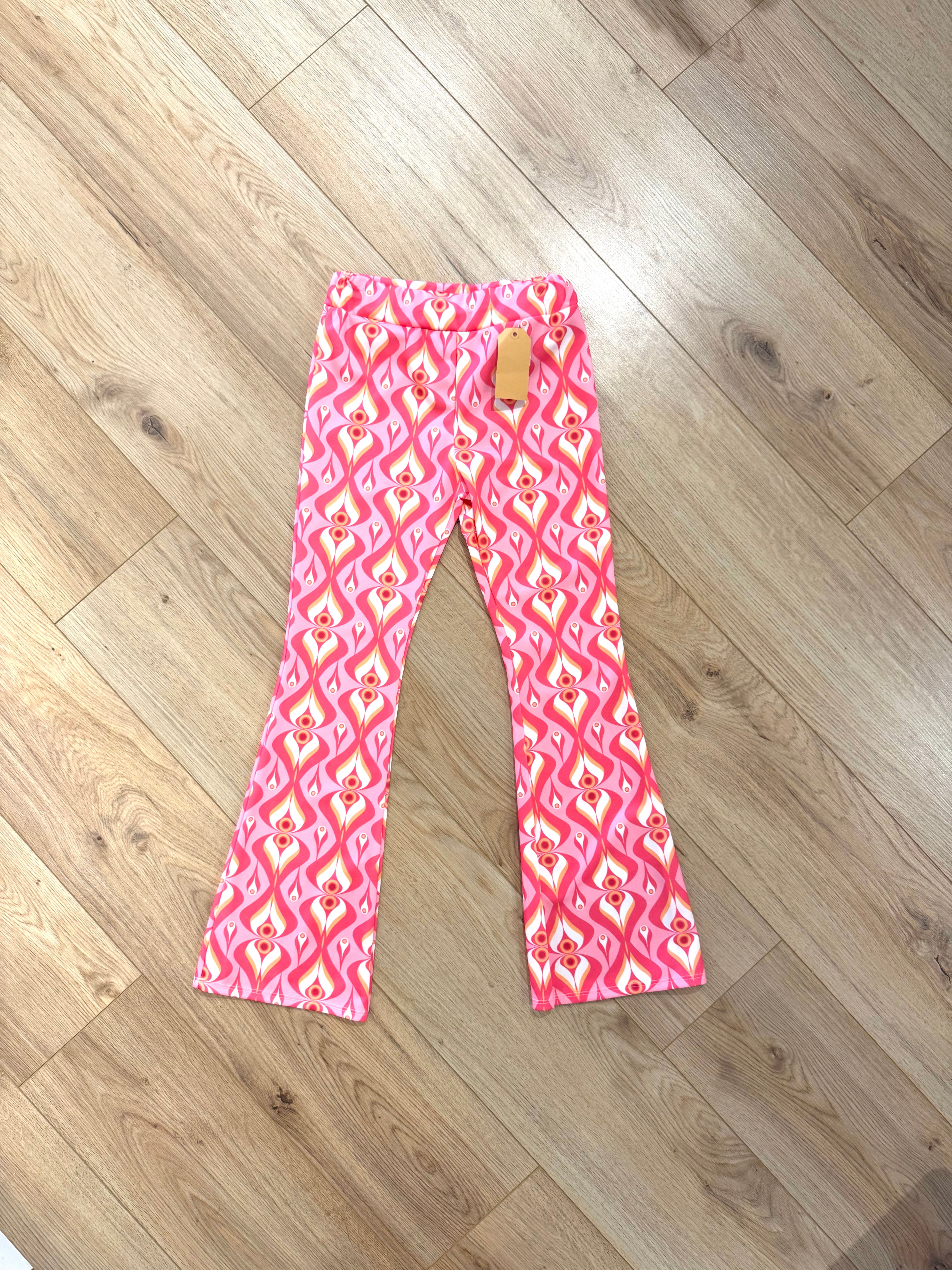 Kids flair broek roze 0381