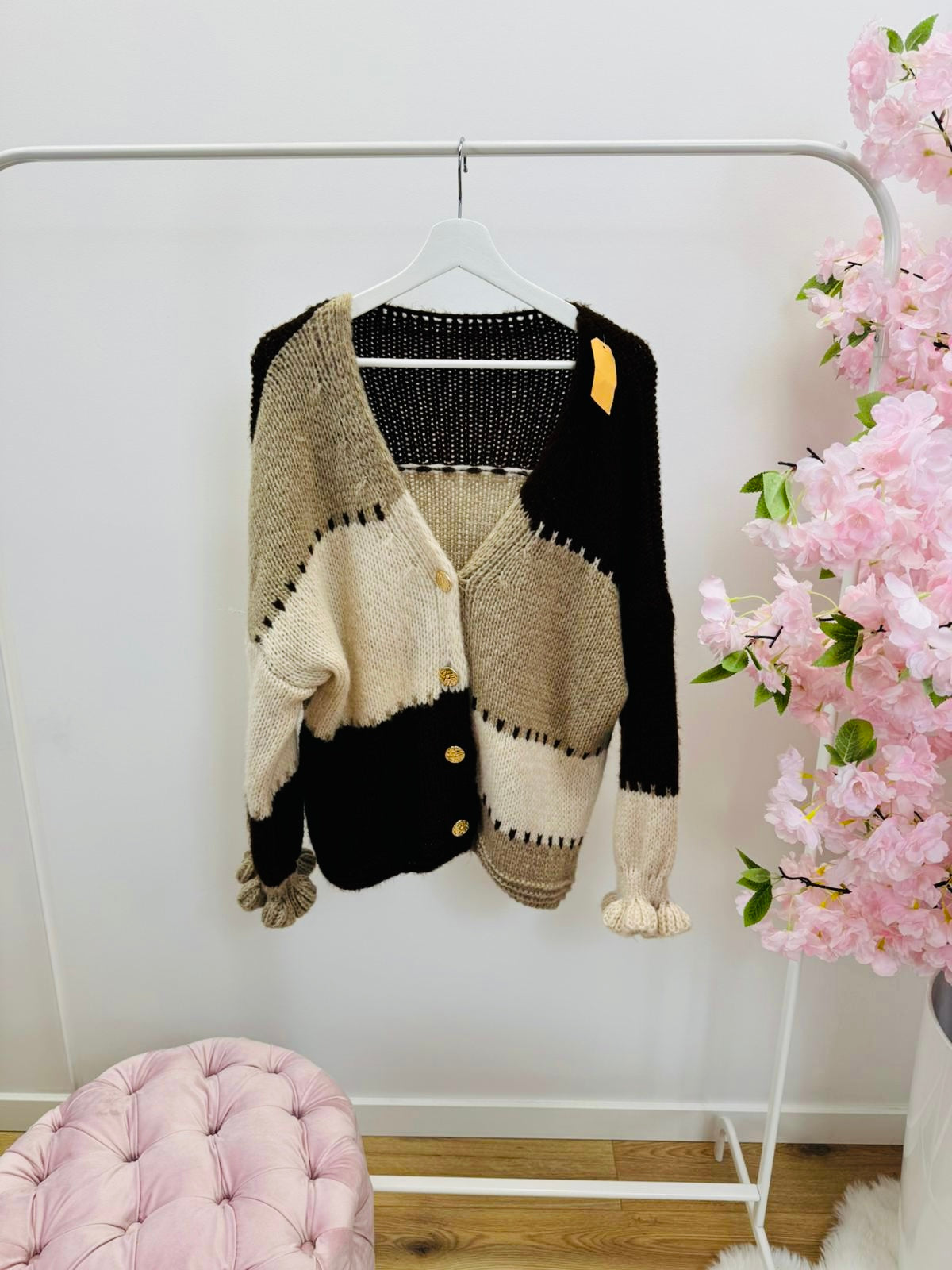 Vest beige/zwart 0034