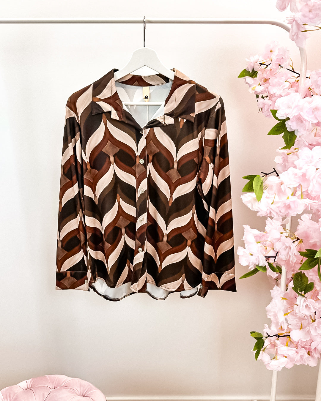 Blouse Gina bruin