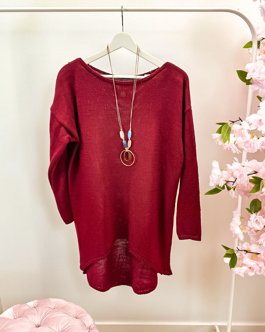 Trui Willy bordeaux (tot 42/44)