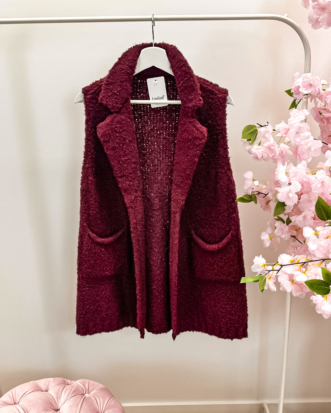 Gilet/vest Binny bordeaux (tot 44)