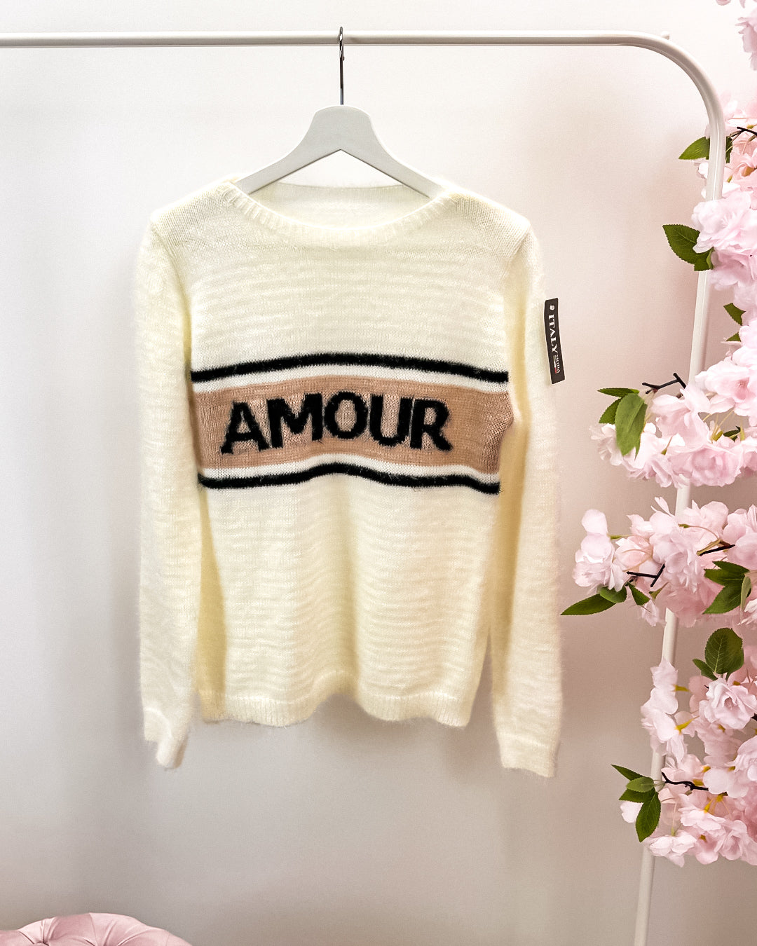 Trui Amour crème