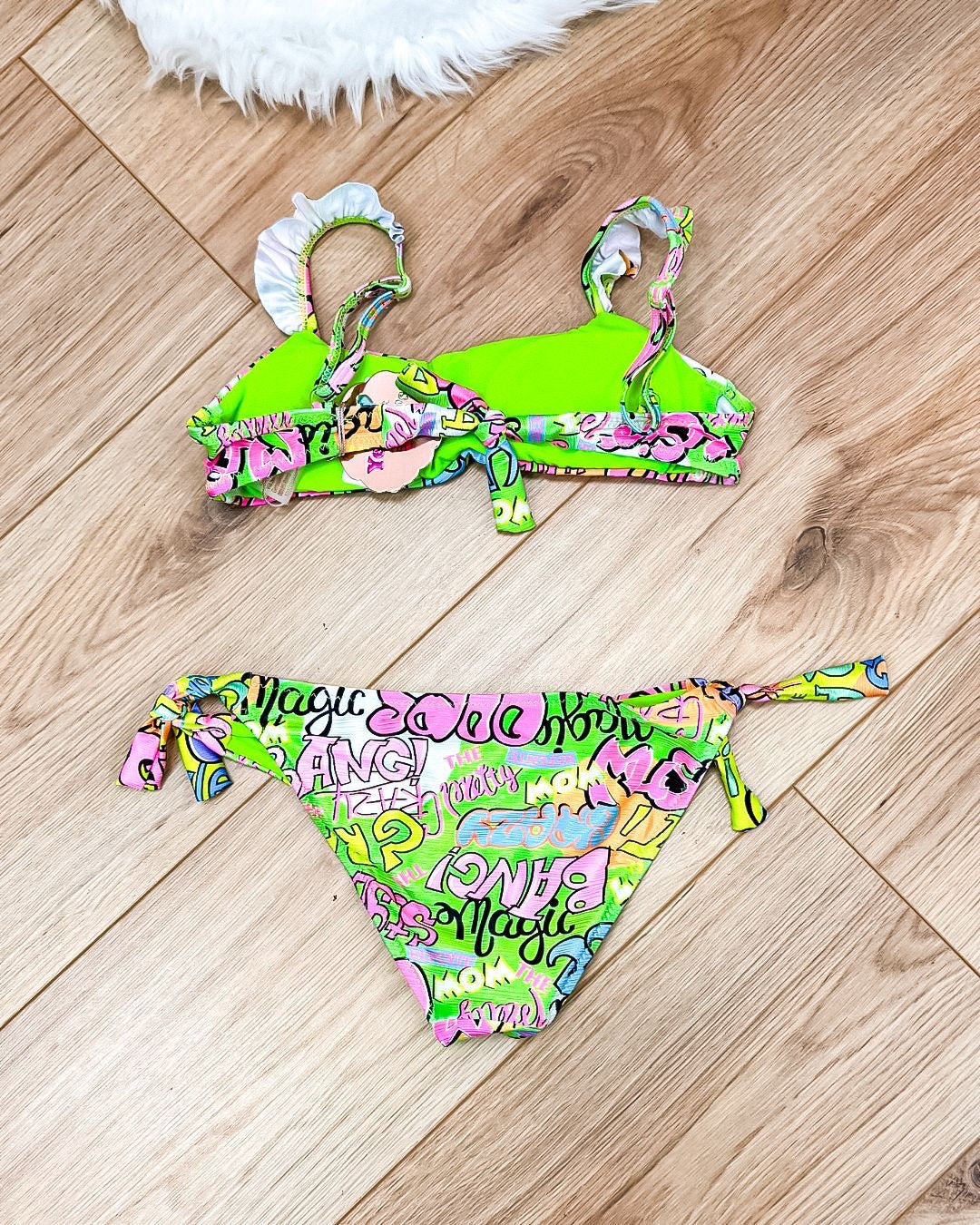 Kids bikini Britt groen
