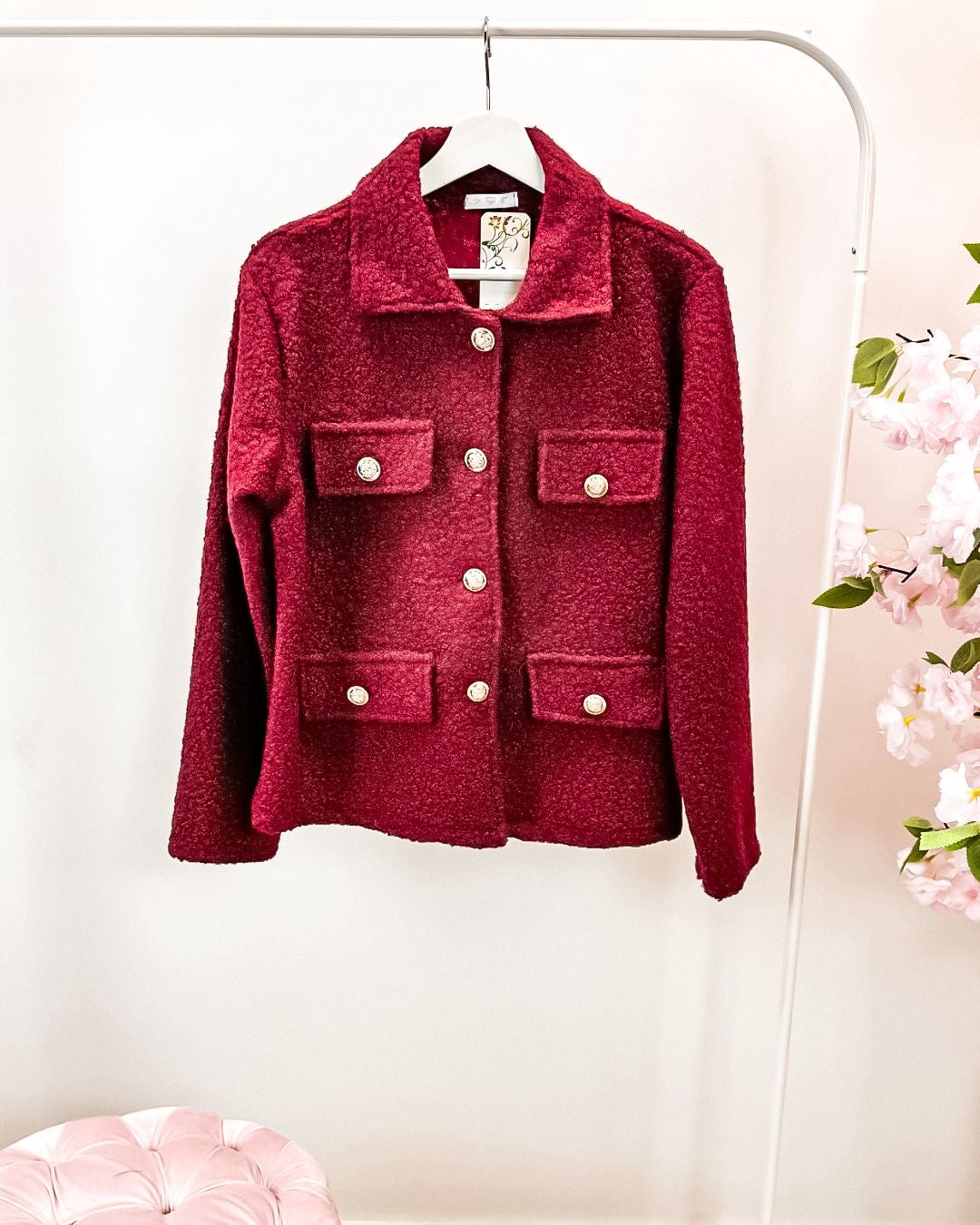 Jas Linda bordeaux (tot 44)