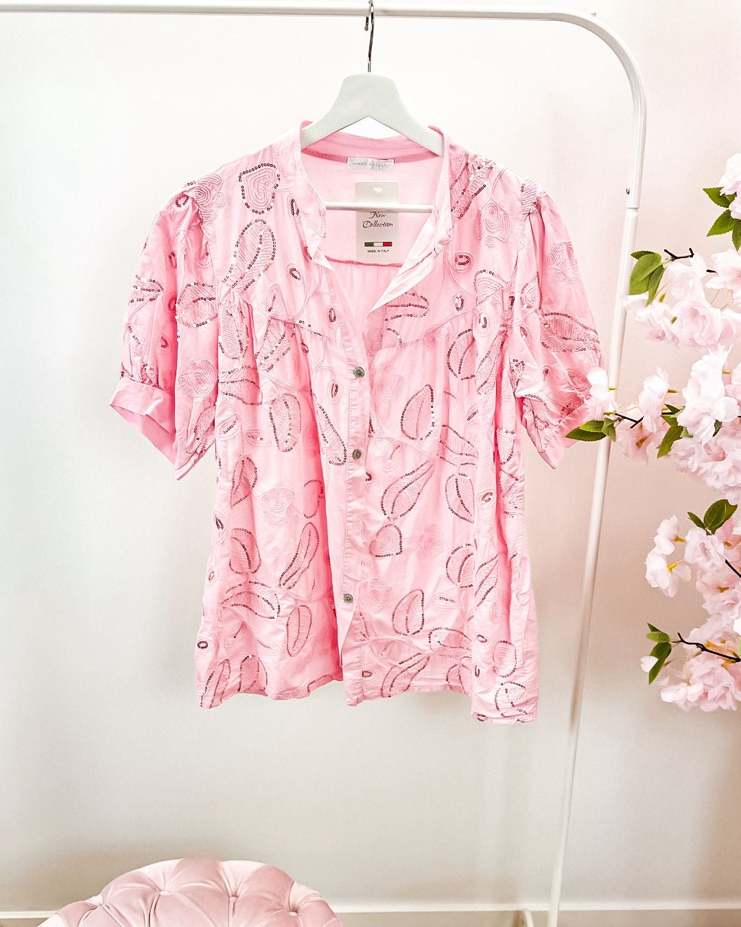 Blouse Bo roze (38-46)