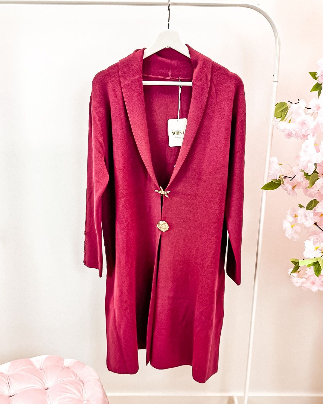 Vest Kiki bordeaux (tot 42/44)